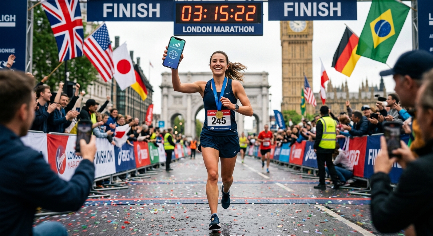 How Runners Who Race Abroad Stay Connected Without Roaming Fees