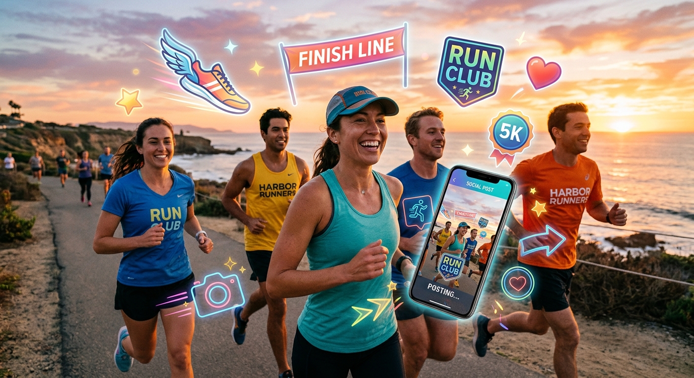 Where Running Clubs Find Free PNG Images for Social Media Posts