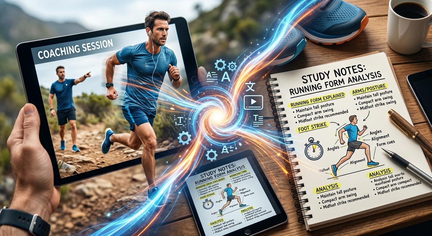 Turning Running Coaching Videos Into Text You Can Actually Study