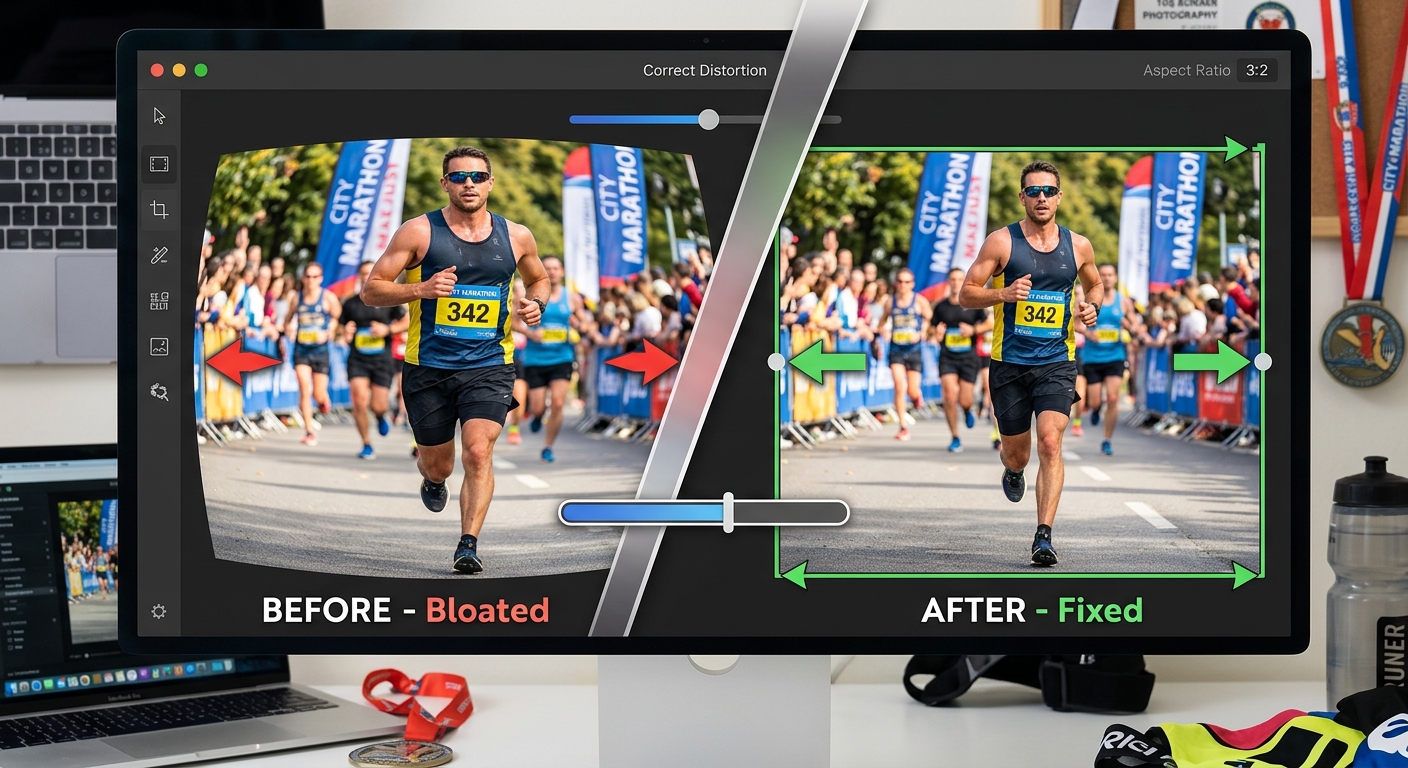 How to Fix Bloated Race Photos Before Posting Them Online