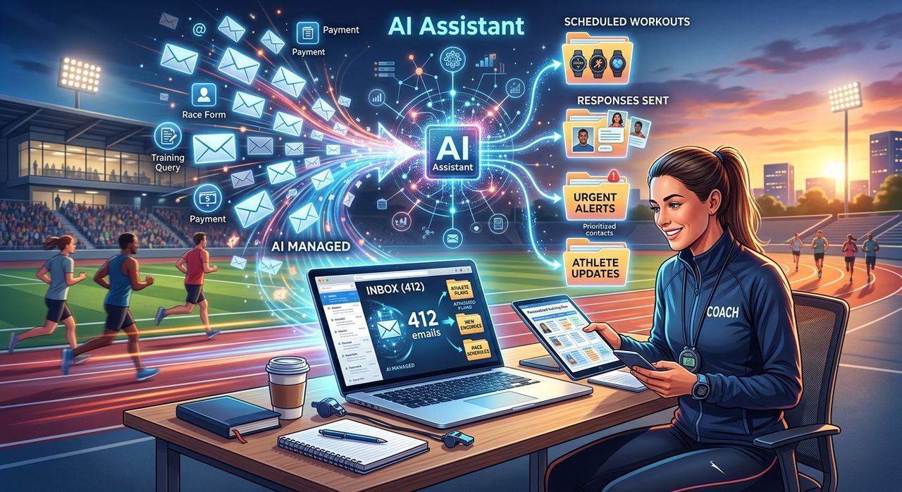 How Running Coaches Can Use AI to Manage a Packed Email Inbox